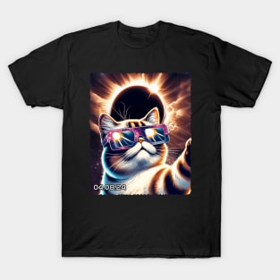Exotic Eclipse Adventure: Trendy Tee for Cat Lovers and Eclipses T-Shirt